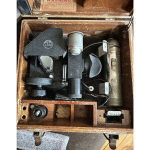 WWII U.S. Army Air Forces Aircraft British RAF Sextant AN-C-99 W/Box